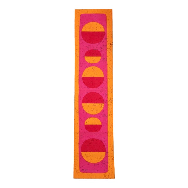 Mid-Century Modern German Pop Art Screen-Printed Wall Hanging by Traute Sänger, 1970s For Sale