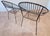 Black Pair of Mid-Century Modern Wrought Iron Hoop Lounge Chairs, C. 1950s–1960s For Sale - Image 8 of 13