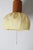 Swedish Wall Lamp in Pine Wood with Yellow and White Fabric Shade, 1980s For Sale - Image 17 of 18