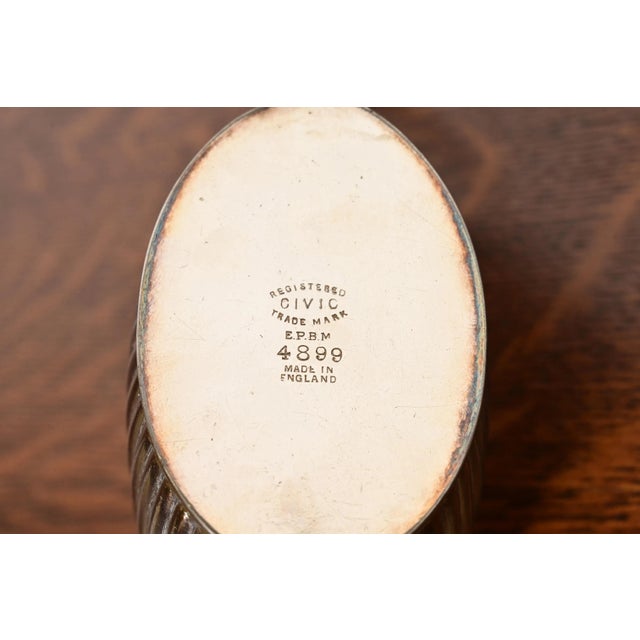 Tiffany & Co. Style Art Deco Silverplate Sugar Bowl For Sale - Image 10 of 12