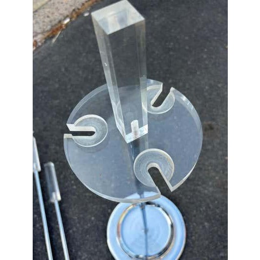 1960's Lucite Handled Fireplace Tool set For Sale - Image 9 of 9