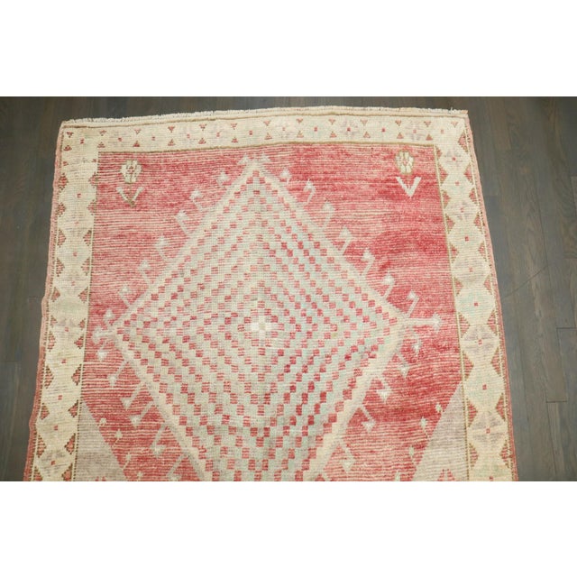 Vintage Primitive Turkish Anatolian Rug - 4'3" x 5'9" For Sale - Image 4 of 8