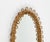 1960s Mid-Century Oval Rattan and Bamboo Wall Mirror in the style of Franco Albini, Italy, 1960s For Sale - Image 5 of 11
