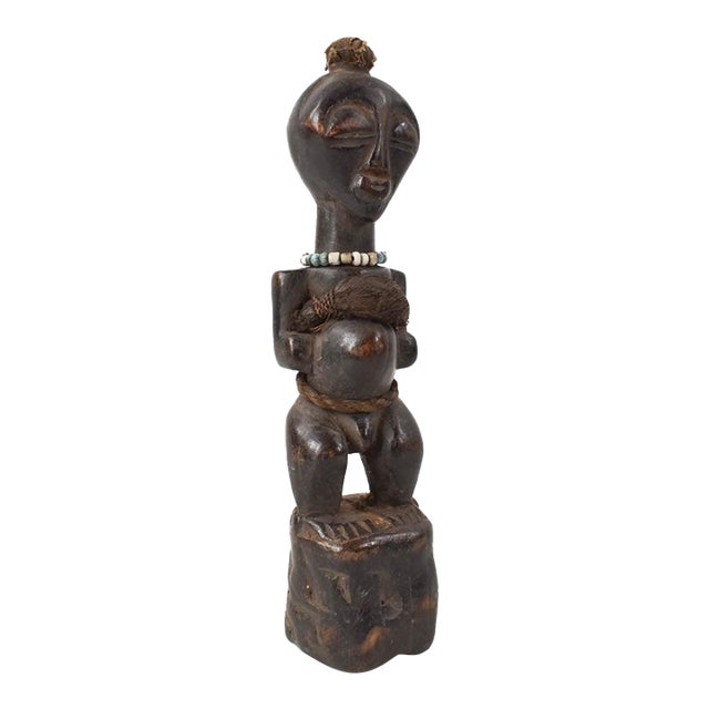 Early 20th Century Songye Miniature Nkishi Power Fetish Figure For Sale