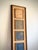 Oversized Tall Vertical Textile Panel With Batik Insets and Grasscloth Backing, Carved Custom Wood Frame, Architectural Wall Art For Sale - Image 9 of 12