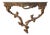 Italian Carved Gilt Wood Wall Mount Console Table For Sale