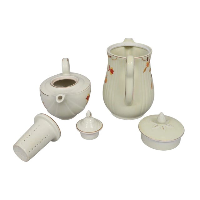 American Ceramic Tea & Coffee Pot Set by Hall's For Sale - Image 3 of 7