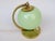 1920s Art Deco Bedside Lamp in Brass with Green Cased Glass Shade, 1920s For Sale - Image 5 of 15