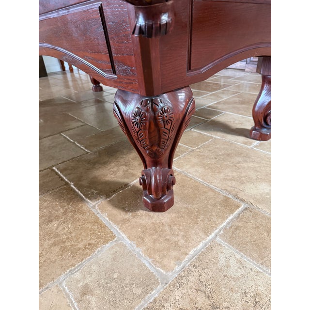 Traditional Olhausen 8’ Montrachet Pool Table For Sale - Image 3 of 12