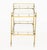 Mid-Century Modern Brass Two-Tier Bar Cart For Sale In New York - Image 6 of 7
