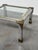 Metal Vintage Chrome and Brass Coffee Table with Sculptural Leaf Details, 1970s For Sale - Image 7 of 13