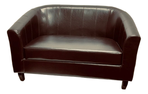 2-Seater Sofa in Brown Skai, 1980s