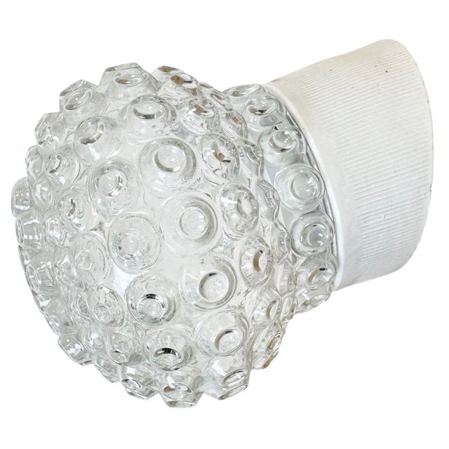 Vintage White Porcelain Wall Light, 1970s For Sale - Image 12 of 12