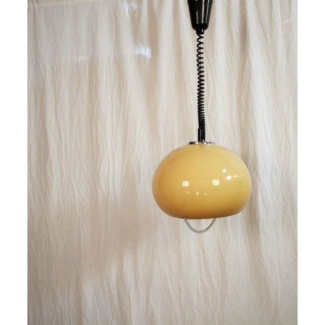 Mid-Century White Pendant Lamp by Guzzini for Meblo, 1970s For Sale - Image 15 of 16