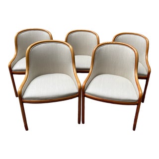 1970s Brickel Associates Ward Bennett Chairs- Set of 5 For Sale
