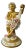 Lorenzon Italian Gold Cherub Ceramic Sculpture For Sale