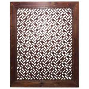 Mid-19th Century Peachwood Window Screen From Sianxi, China