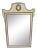 1950s Baker Furniture Off-White Wall Mirror For Sale