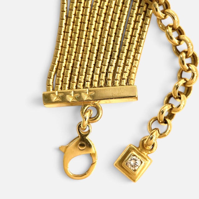 Modern H. Stern Filaments Collection 18ky Gold Choker Necklace & Bracelet Set, 85 Gm For Sale - Image 3 of 8
