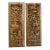 Pair of Vintage Asian Carved Wood Panels For Sale