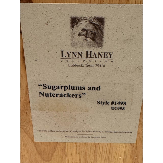 Vintage Lynn Haney “Sugar Plums & Nutcracker” Santa #1498 For Sale - Image 10 of 12