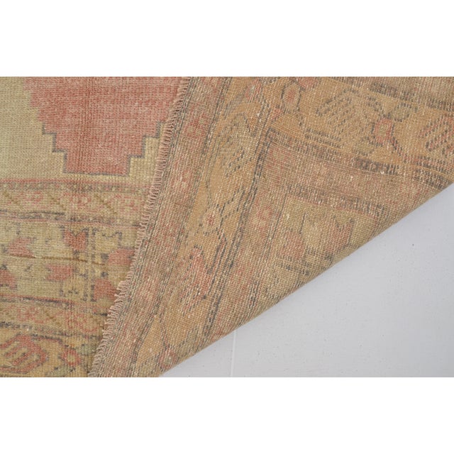 1950s Anatolian Tribal Oushak Carpet For Sale - Image 10 of 10