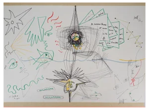 Raymond Moretti and Jean Cocteau, Symbiosis Between Fish and Aquarius, Original Lithograph