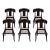 Mid Century Modern Klismos Dining Chairs With Custom Finish - Set of 6 For Sale