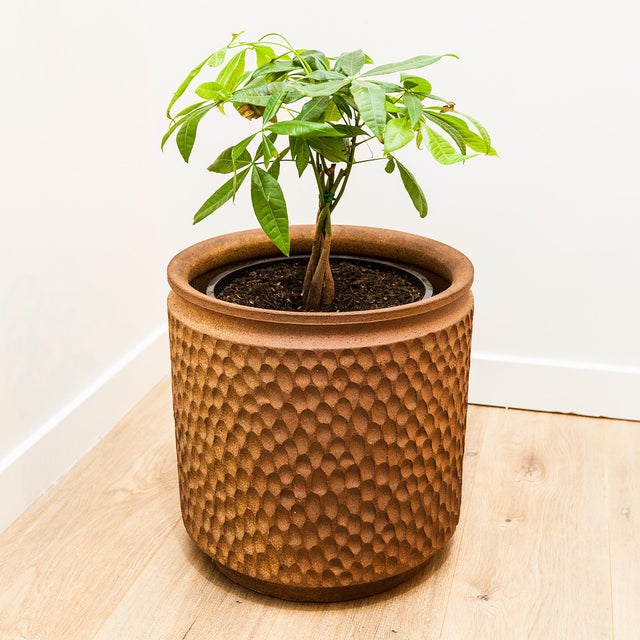 1970s Large Stoneware Thumbprint Planter by David Cressey & Robert Maxwell for Earthgender, Attributed For Sale - Image 13 of 15