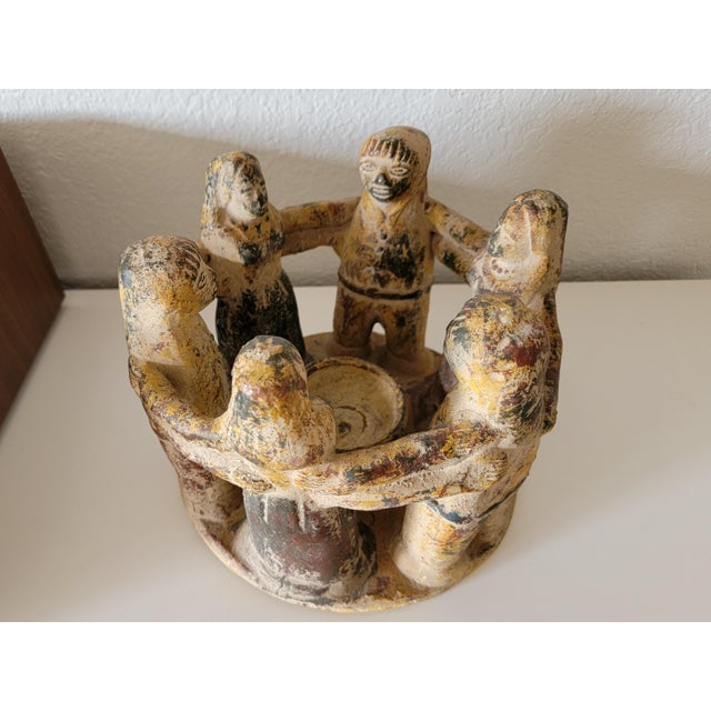 Add charm and culture to your space with this large vintage Circle of Friends candle holder, beautifully handmade from...