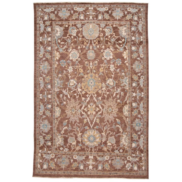 21st Century Modern Sultanabad Rug 10 X 14 For Sale