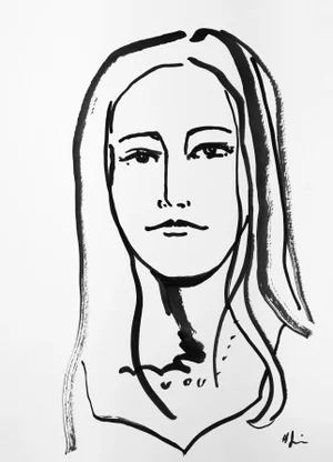 Portrait of a Girl #5 Drawing Portrait