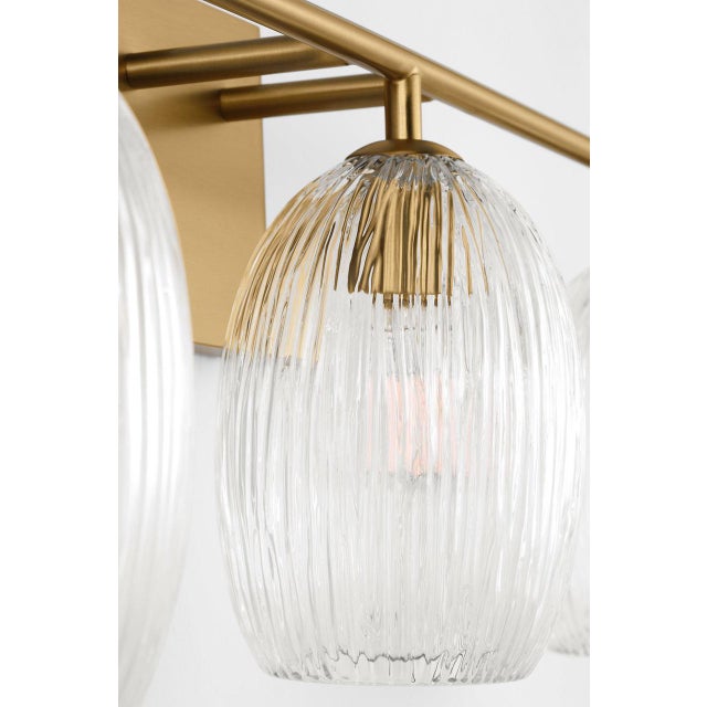 Serafina 27-inch Vanity by Hable extends the collection's organic elegance with a wider composition of sculptural glass...