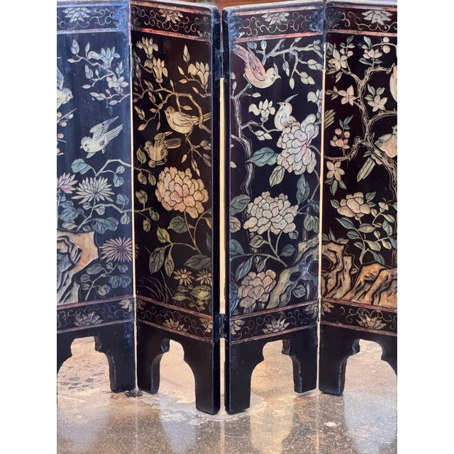 Chinese Folding Table Screen For Sale - Image 9 of 13
