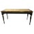 Ebonized Jansen Style Coffee Table With a Greek Key Design and Leather Top For Sale