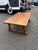 Vintage Solid Wood Trestle Coffee Table For Sale - Image 4 of 8