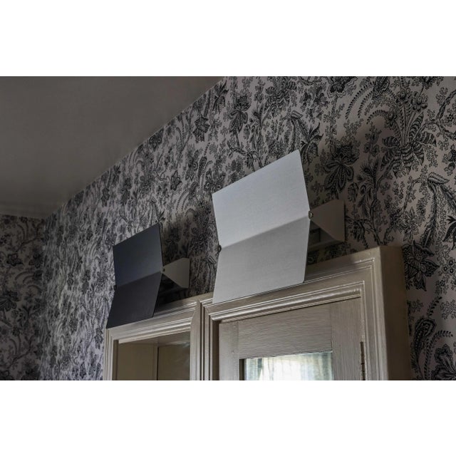 Large Charlotte Perriand 'Applique à Volet Pivotant Plié' Wall Light in Black For Sale - Image 9 of 12
