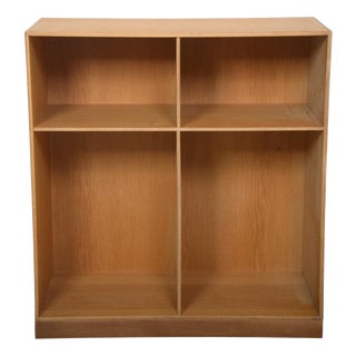 Vintage Deep Bookcase in Oak by Mogens Koch, 1980s For Sale