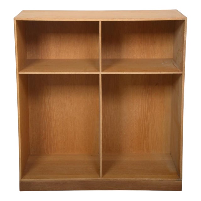 Vintage Deep Bookcase in Oak by Mogens Koch, 1980s For Sale