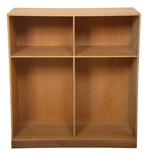 Vintage Deep Bookcase in Oak by Mogens Koch, 1980s