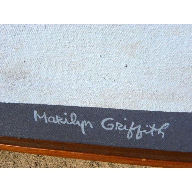 Abstract Hard Edge Colorful Modern Painting Signed Marilyn Griffith For Sale - Image 10 of 13