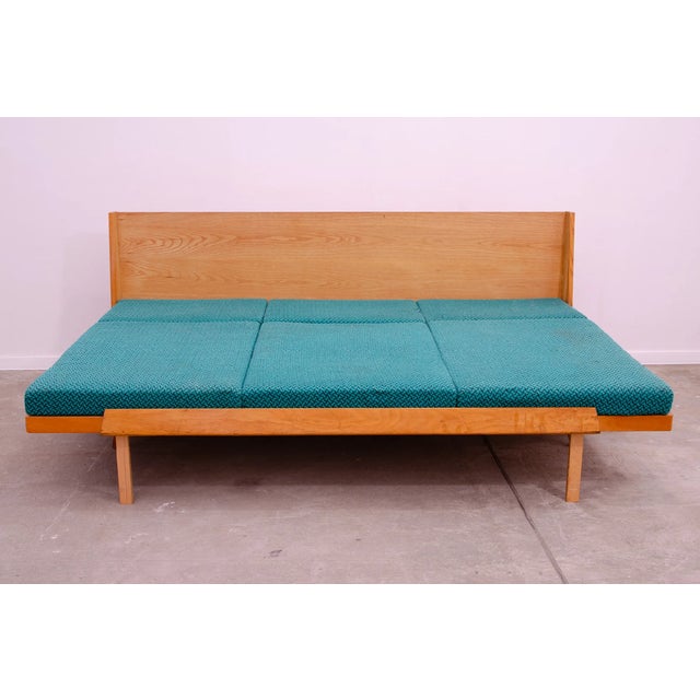 Mid-Century Folding Sofa Bed from Drevotvar, Czechoslovakia, 1970s For Sale - Image 4 of 17
