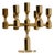Vintage Swedish Brass Candelabra by Gusum, 1978 For Sale