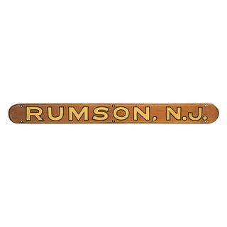 Vintage Rumson, New Jersey Sign For Sale