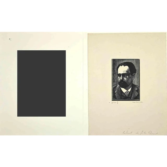 Woodcut print realized by Paul Emile Colin in the early 20th Century. Beautiful proof of 2nd state, in only 2 copies....