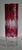 Glass Vintage Clear Crystal Vase Bohemian Ruby Cut Cylinder Etched Silver Overlay For Sale - Image 7 of 15