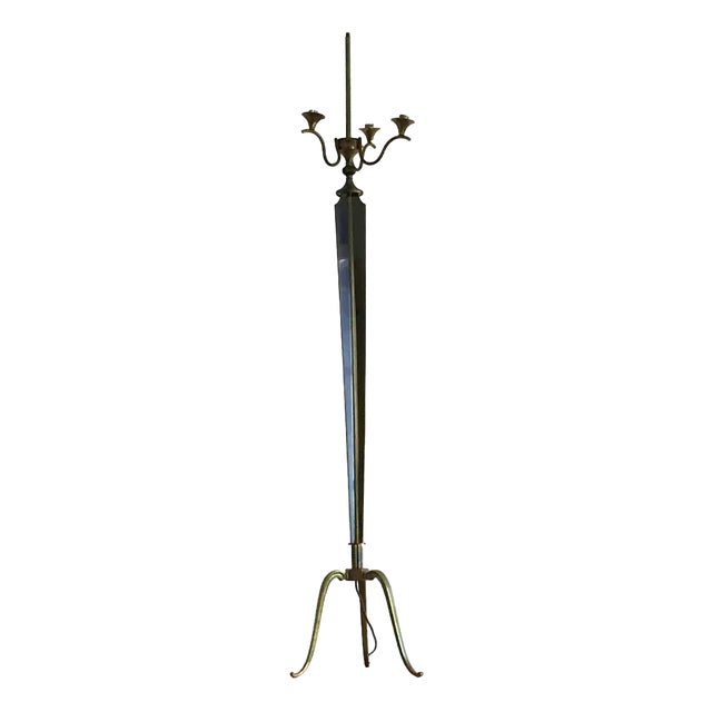 Neoclassical Floor Lamp, 1940s For Sale