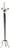 Neoclassical Floor Lamp, 1940s For Sale