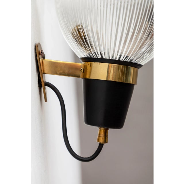 Black 1950s Ignazio Gardella LP6 Sconces for Azucena For Sale - Image 8 of 13