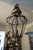 Large Antique Hanging Lantern in Glass and Brass, 1890s For Sale - Image 4 of 9